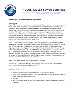 Central Point - Environmental Science Intern Job Summary