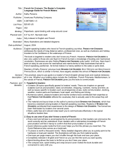 French for Cruisers: The Boater`s Complete Language Guide for