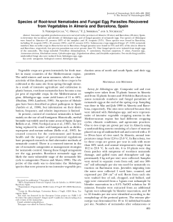 Species of Root-knot Nematodes and Fungal Egg Parasites