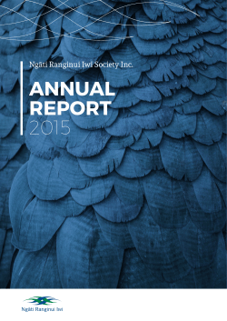 annual report 2015 - Ngati Ranginui Iwi