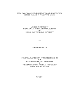 gender climate in turkey and russia a thesis submitted to the