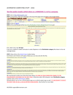 Test Live and Install a Linux OS