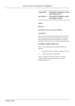 HD 39/16 - Standards for Highways