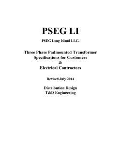 3 Phase Pad-Mounted Transformer Specifications