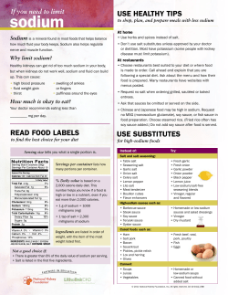 sodium - National Kidney Foundation