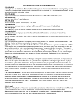 OSHA General/Construction Fall Protection Regulations 1926.502(d