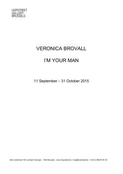 Pdf documentation - Veronica Brovall