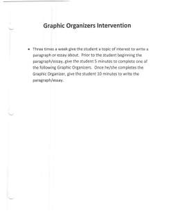 Graphic Organizers Intervention