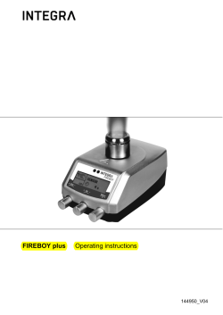 FIREBOY plus Operating instructions