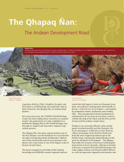 The Qhapaq &Ntilde;an