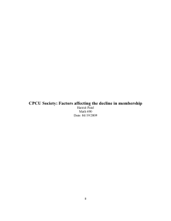 CPCU Society: Factors affecting the decline in membership