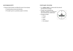 SOVEREIGNTY UNITARY STATES