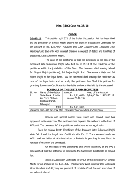 an amount of Rs. 1,71,406/- (Rupees One Lakh Seventy