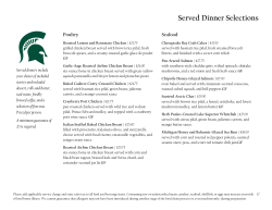 Served Dinners