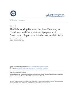 The Relationship Between the Poor Parenting in Childhood and