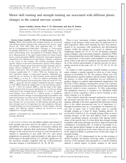 Motor skill training and strength training are