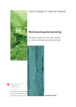 Swiss Strategy on Natural Hazards Risk