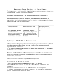 Document-Based Question