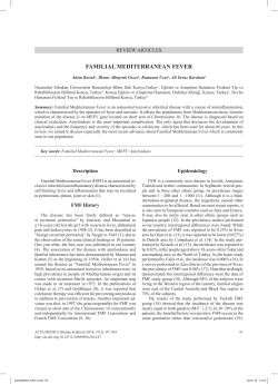 familial mediterranean fever