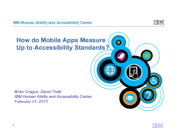 How do Mobile Apps Measure Up to Accessibility Standards?
