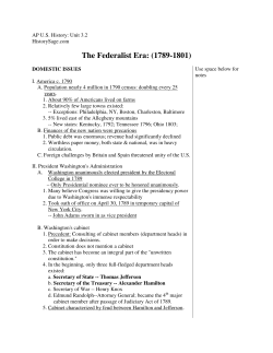 Federalist Era