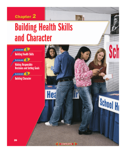 Chapter 2: Building Health Skills and Character
