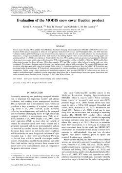 Evaluation of the MODIS snow cover fraction product