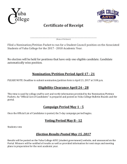 2017 Nomination Packet