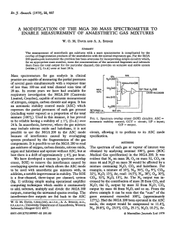 a modification of the mga 200 mass spectrometer to enable