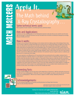 The Math behind X-ray Crystallography