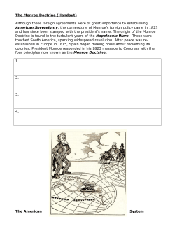 The Monroe Doctrine