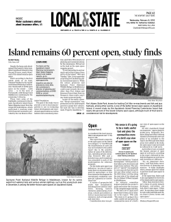 Island remains 60 percent open, study finds