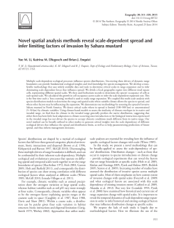Novel spatial analysis methods reveal scale
