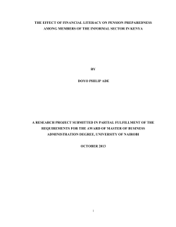 the effect of financial literacy on pension