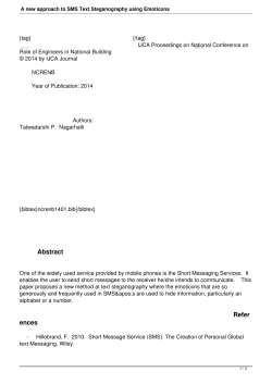 A new approach to SMS Text Steganography using Emoticons