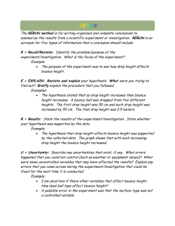 The RERUN method is for writing organized and complete