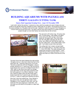 building aquariums with plexiglass