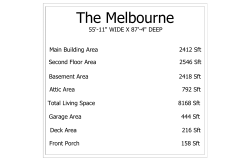 Garage Area 444 Sft Front Porch 158 Sft Deck Area 216 Sft Main