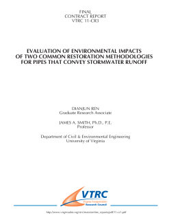 Evaluation of Environmental Impacts of Two Common
