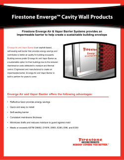 Enverge Air and Vapor Barrier Brochure