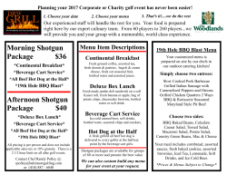 Morning Shotgun Package Afternoon Shotgun Package $36 $40