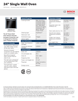 24" Single Wall Oven