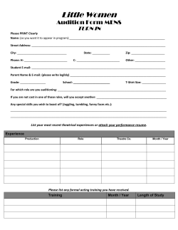 Little Women - Saint Ursula Academy