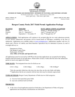 Athletic Field Application