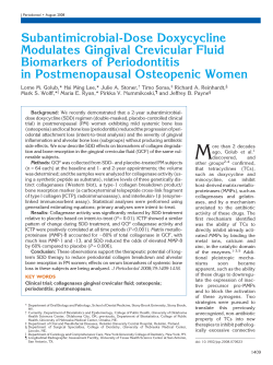 Subantimicrobial-Dose Doxycycline Modulates Gingival