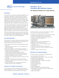 Oenoflow XL-A Crossflow Microfiltration System:FBOFXLAEN