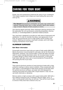 caring for your boat