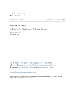 Lesbians in the Middle Ages: Bietris de Romans