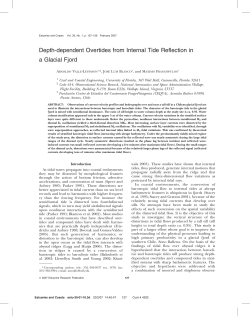 Depth-dependent Overtides from Internal Tide Reflection - essie-uf