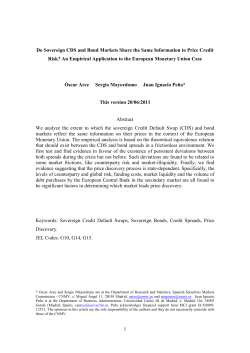1 Do Sovereign CDS and Bond Markets Share the Same Information
